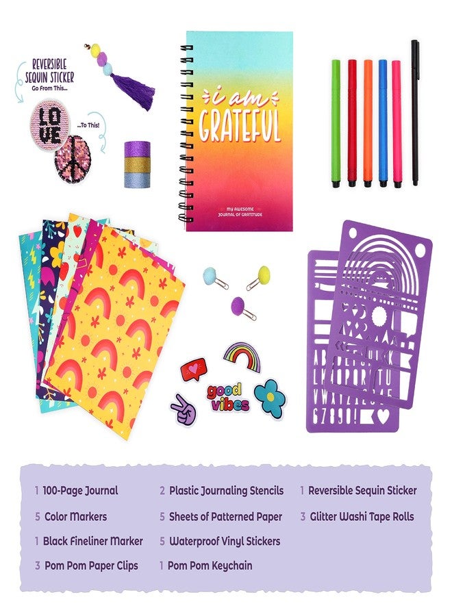 DOODLE HOG DIY Journal Kit for Girls-Teens, Tween-Gifts for Teen Girls 8-14 Years Old-Cool Birthday Gifts -Stationery Set, Scrapbook & Diary Supplies Set, Journaling Art Crafts Kit - Image 2